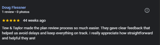 Google review from Doug Flessner